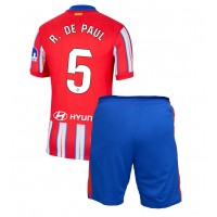 Camisa de time de futebol Atletico Madrid Rodrigo De Paul #5 Replicas 1º Equipamento Infantil 2024-25 Manga Curta (+ Calças curtas)